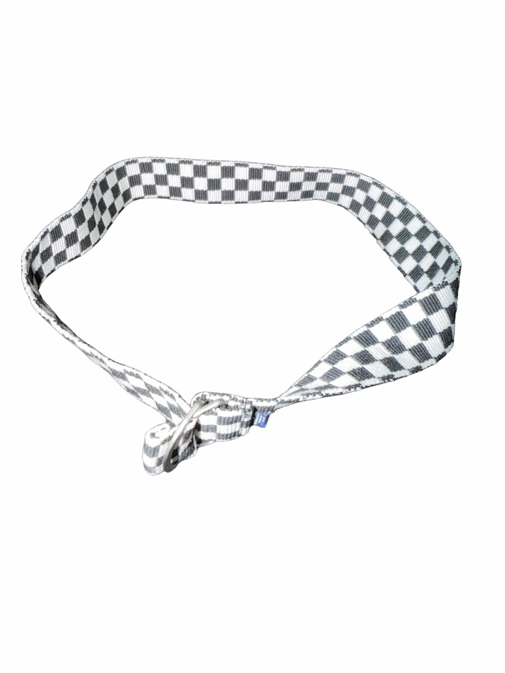 Checkerboard Fabric Belt - Black and White Kid's Accessory